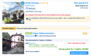 Hotel Booking, Family Ski Vacation,